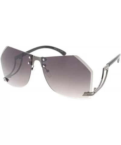 Heritage Modern "It's Complicated" Wired Frame Sunglasses - Black - C918GYEWTWW $6.18 Shield