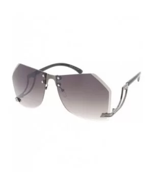 Heritage Modern "It's Complicated" Wired Frame Sunglasses - Black - C918GYEWTWW $6.18 Shield