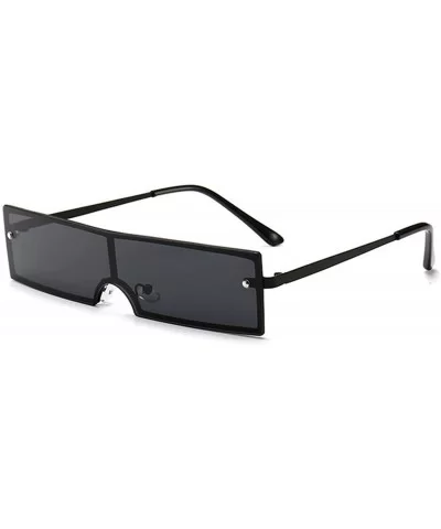 Vintage Metal Frame Small Sun Glasses Female Skinny Cat Eye Eyewear - As Picture-4 - CP18W7YUYHS $24.34 Cat Eye