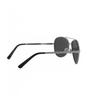 Unisex Sunglasses Classic Polarized UV400 Double Bridge AVIATOR Black - Metal Silver Frame / Black Lens - C018IS3M2O9 $5.78 G...