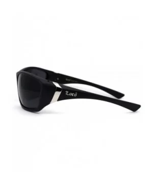 Mens Oversize Warp Sport Gangster All Black Sunglasses - Matte - CC195SX27DG $7.38 Oversized