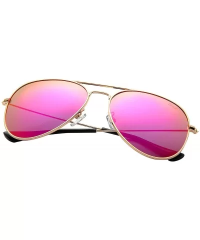 Aviator Sunglasses for Men Women Mirrored Lens UV400 Protection Lightweight Polarized Aviators Sunglasses - C318LE2T76R $12.0...