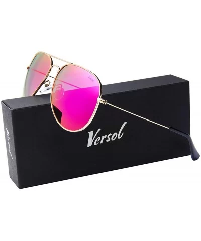 Aviator Sunglasses for Men Women Mirrored Lens UV400 Protection Lightweight Polarized Aviators Sunglasses - C318LE2T76R $12.0...