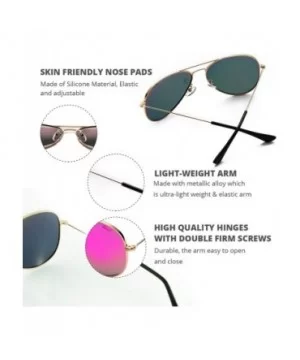 Aviator Sunglasses for Men Women Mirrored Lens UV400 Protection Lightweight Polarized Aviators Sunglasses - C318LE2T76R $12.0...