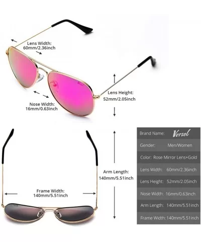 Aviator Sunglasses for Men Women Mirrored Lens UV400 Protection Lightweight Polarized Aviators Sunglasses - C318LE2T76R $12.0...