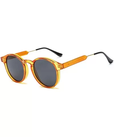 Retro Round Sunglasses Women Men Design Transparent Sun Glasses Oculos De Sol Feminino Lunette Soleil - 3 - CN197A2IH80 $28.2...