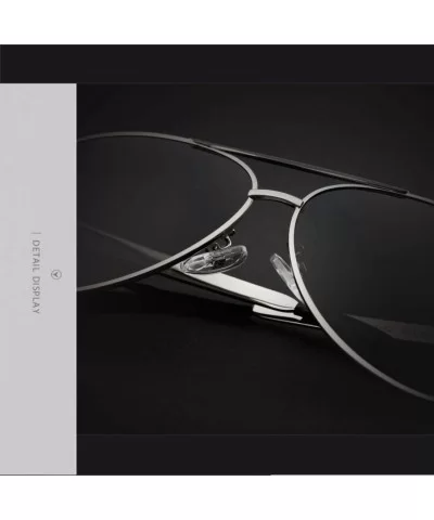 Polarized Sunglasses Men Brand Designer Sun Glasses UV 400 Lens - Gray - CW18RNDYI59 $18.05 Round