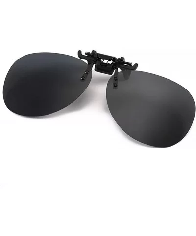 Polarized Clip-on Aviator Sunglasses Anti-glare UV Protection Sunglasses for Prescription Glasses - Black - CR18H7IALXE $5.12...