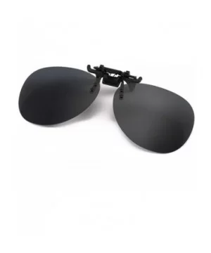 Polarized Clip-on Aviator Sunglasses Anti-glare UV Protection Sunglasses for Prescription Glasses - Black - CR18H7IALXE $5.12...