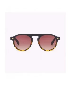 Sunglasses Euro-American Fashionable Ultraviolet-proof Women's Sunglasses - Tapered Tea - CF18Q0H0IYN $16.95 Oversized