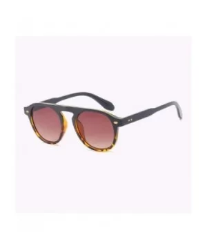 Sunglasses Euro-American Fashionable Ultraviolet-proof Women's Sunglasses - Tapered Tea - CF18Q0H0IYN $16.95 Oversized