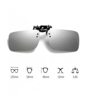 Sunglasses Rectangle Polarized Protection Anti Glare - C218A0TUL0R $26.16 Rimless