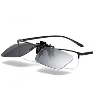 Sunglasses Rectangle Polarized Protection Anti Glare - C218A0TUL0R $26.16 Rimless