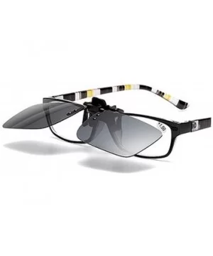 Sunglasses Rectangle Polarized Protection Anti Glare - C218A0TUL0R $26.16 Rimless