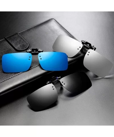 Sunglasses Rectangle Polarized Protection Anti Glare - C218A0TUL0R $26.16 Rimless