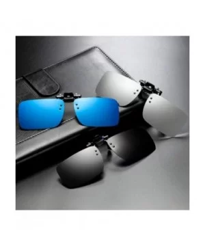 Sunglasses Rectangle Polarized Protection Anti Glare - C218A0TUL0R $26.16 Rimless