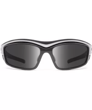 Rocker - Wind Blocking Sunglasses - Interchangeable Gray and Clear Lenses - CC128MZXTVN $47.96 Wrap