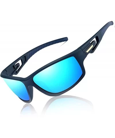 Classic Sturdy Polarized Cycling Sunglasses for Men P201910 - Blue - CY18IWGW6N0 $5.25 Goggle