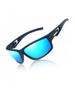 Classic Sturdy Polarized Cycling Sunglasses for Men P201910 - Blue - CY18IWGW6N0 $5.25 Goggle