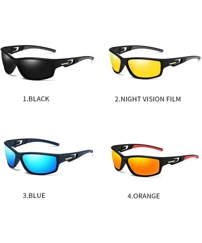 Classic Sturdy Polarized Cycling Sunglasses for Men P201910 - Blue - CY18IWGW6N0 $5.25 Goggle