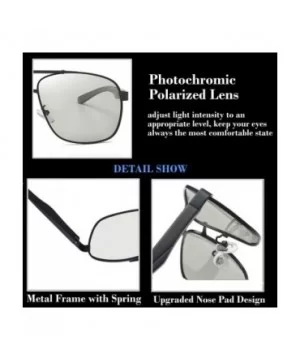 Photochromic Day Night Vision Driving Glasses Anti-glare for Foggy/Cloudy/Rainy - CY18WDCSMRZ $16.16 Rectangular