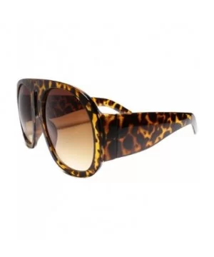 Classic Vintage Retro Party Club Dj Pimp Style Round Sun Glasses - Tortoise - CV18UN9USEQ $11.16 Round