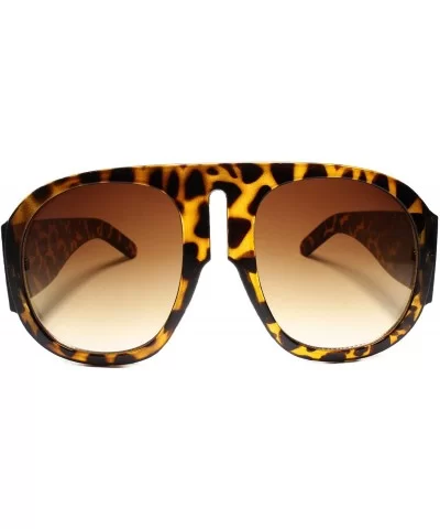 Classic Vintage Retro Party Club Dj Pimp Style Round Sun Glasses - Tortoise - CV18UN9USEQ $11.16 Round