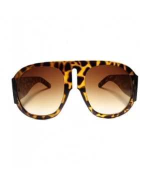 Classic Vintage Retro Party Club Dj Pimp Style Round Sun Glasses - Tortoise - CV18UN9USEQ $11.16 Round