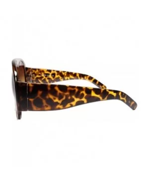 Classic Vintage Retro Party Club Dj Pimp Style Round Sun Glasses - Tortoise - CV18UN9USEQ $11.16 Round