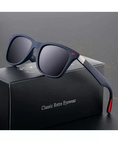 2019 Classic Polarized Sunglasses Women Men Darkblue Gray C01 - Black Blue C07 - C918XE9MN37 $5.02 Aviator