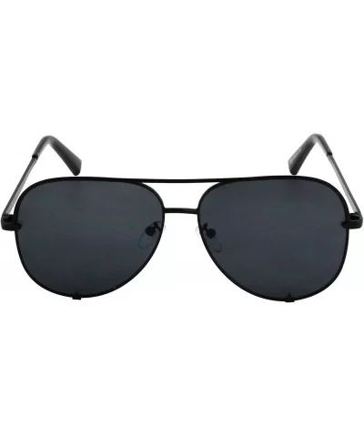 Designer Sunglasses Oversized Protection - Blue and Black - CR18TC7AMUL $15.03 Aviator