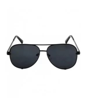 Designer Sunglasses Oversized Protection - Blue and Black - CR18TC7AMUL $15.03 Aviator