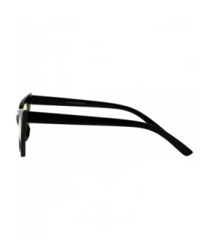 Womens Pimp Color Lens 80s Futuristic Narrow Gothic Cat Eye Sunglasses - Black Yellow - C918E094Z7H $8.69 Cat Eye