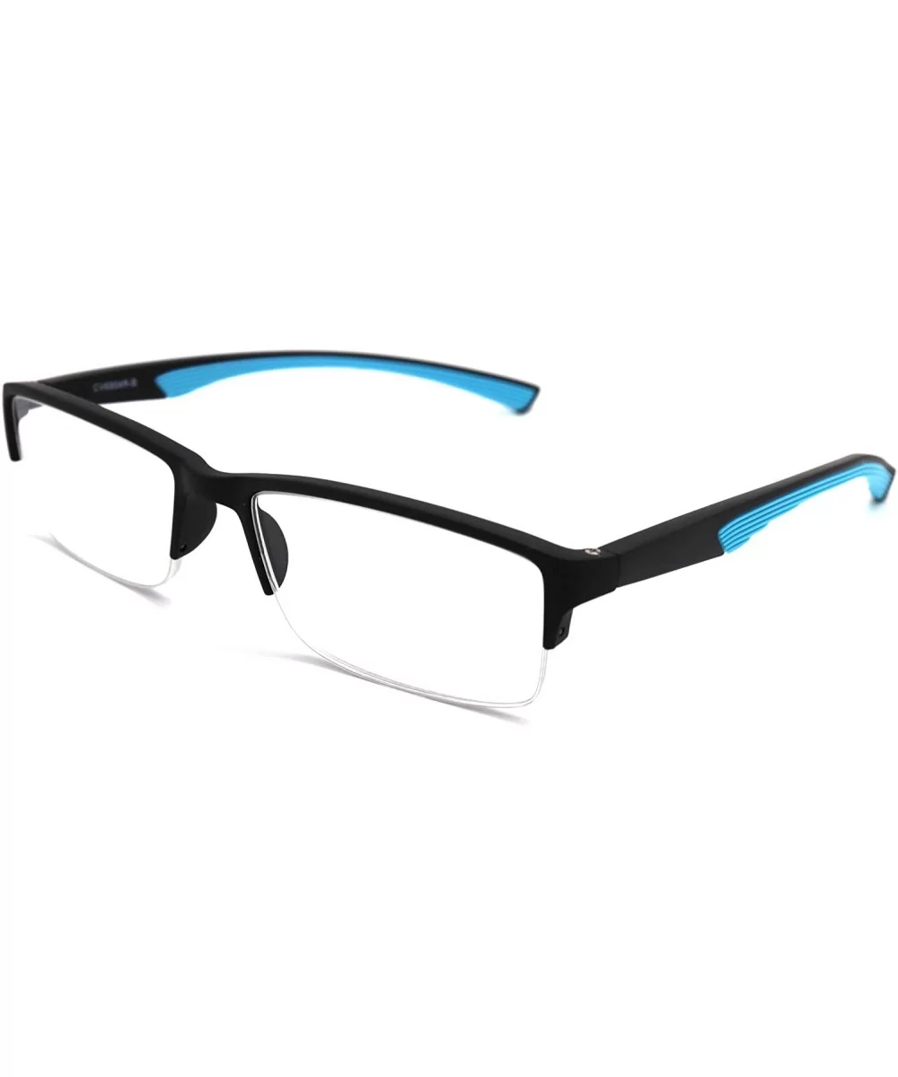 6904 SECOND GENERATION Semi-Rimless Flexie Reading Glasses NEW - A1 Baby Blue - CC18WUSE9YM $12.06 Semi-rimless