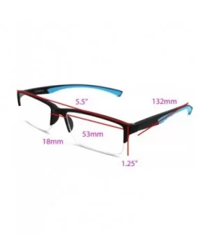 6904 SECOND GENERATION Semi-Rimless Flexie Reading Glasses NEW - A1 Baby Blue - CC18WUSE9YM $12.06 Semi-rimless