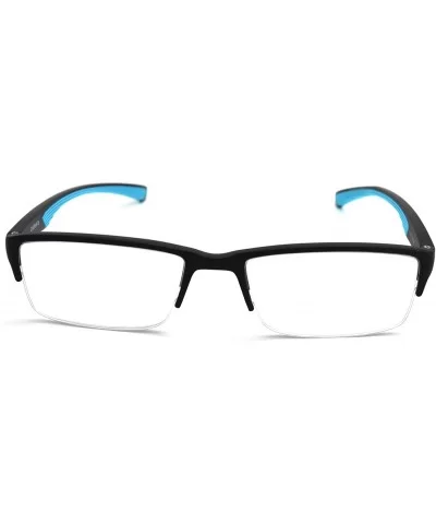 6904 SECOND GENERATION Semi-Rimless Flexie Reading Glasses NEW - A1 Baby Blue - CC18WUSE9YM $12.06 Semi-rimless