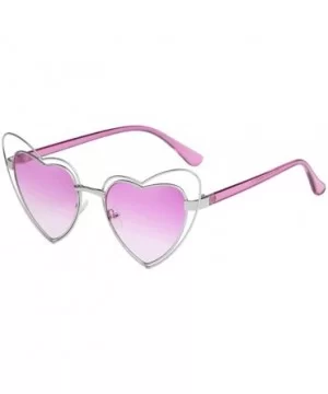 Love Heart Shaped Sunglasses for Women UV400 Lenses Sun Glasses Goggles - C1 Black Gray - CK1986TLC9S $8.43 Goggle