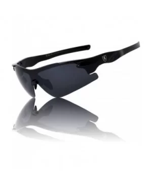 Modern Rimless Lightweight Sports Sunglasses - Black - CP199MN6LXZ $13.82 Sport