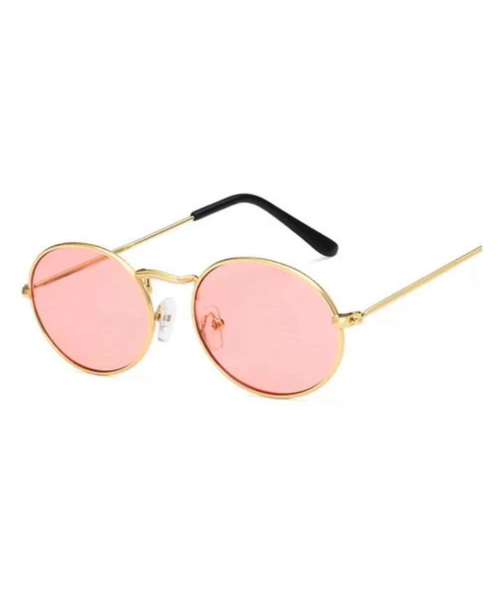 Suitable for Parties - Shopping - Shopping Oval Sunglasses Ladies Sunglasses Sunglasses Women UV400 - Pink - CI197WH4CYD $18....