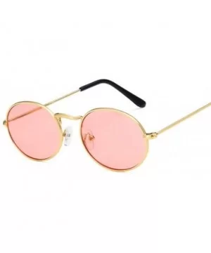 Suitable for Parties - Shopping - Shopping Oval Sunglasses Ladies Sunglasses Sunglasses Women UV400 - Pink - CI197WH4CYD $18....