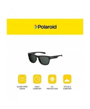 Men's PLD2065/S Polarized Square Sunglasses- Matte Black- 54 mm - C9180L9Z9RR $37.96 Square