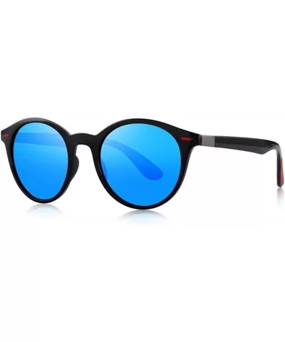 DESIGN Men Women Classic Retro Rivet Polarized Sunglasses TR90 Legs C01 Black - C05 Blue - CV18XDWXEZ3 $8.15 Aviator