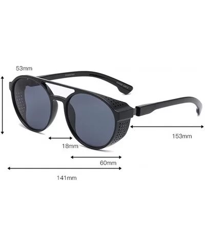 Vintage Eye Sunglasses Retro Eyewear Fashion Radiation Protection Sunglasses Lens Anti Reflective for Men/Women - C7196EYQZQX...