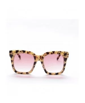 New Black Clear Oversized Square Sunglasses Women Gradient Summer Style Classic Sun Glasses - Leopard - C118W4EENI5 $19.80 Sq...