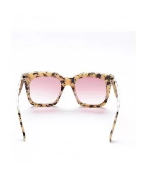 New Black Clear Oversized Square Sunglasses Women Gradient Summer Style Classic Sun Glasses - Leopard - C118W4EENI5 $19.80 Sq...