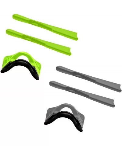 Replacement Earsocks & Nosepieces Rubber Kits M2 Frame/M2 Frame XL Sunglass - Gray + Green - C1194YOQRSO $15.26 Rectangular