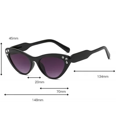 Women Man Fashion Classic Irregular Shape Sunglasses Retro Unisex Cat Eyes Eyewear - B - C218TLXZYNY $7.77 Aviator