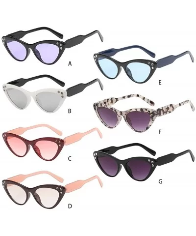 Women Man Fashion Classic Irregular Shape Sunglasses Retro Unisex Cat Eyes Eyewear - B - C218TLXZYNY $7.77 Aviator