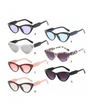 Women Man Fashion Classic Irregular Shape Sunglasses Retro Unisex Cat Eyes Eyewear - B - C218TLXZYNY $7.77 Aviator