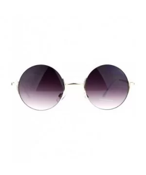 Metal Retro Round Circle Lens Hippie Sunglasses - White - CP12MF4OIDP $9.58 Round